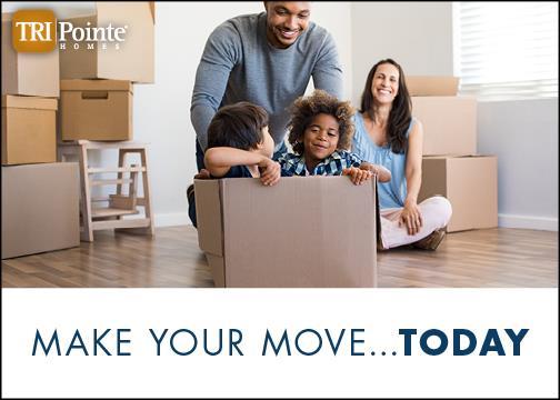TRI Pointe Homes has launched their Make Your Move Event, offering excellent reasons why you should make your move and purchase a new home today. 