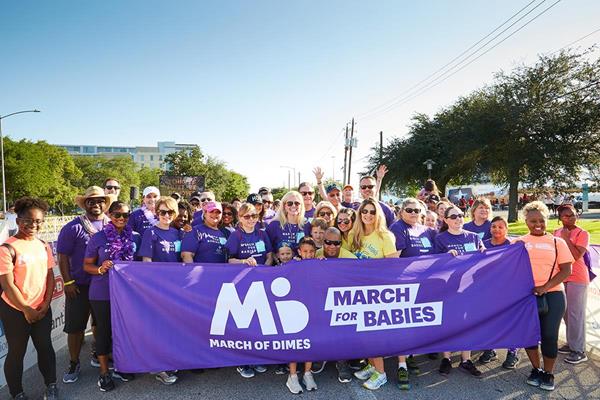 HCA Healthcare’s Gulf Coast Division team supported the March of Dimes March for Babies on Sunday, May6 at the University of Houston.