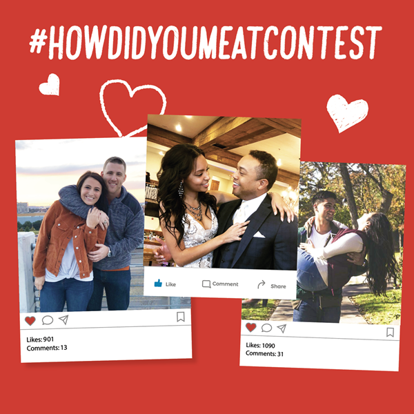 Guests can share with Dickey's the story of how they met their significant other on Facebook and Instagram to win free barbecue for a year. 