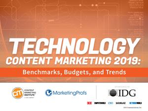 2019 CMI Tech Content Marketing Research