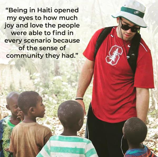 Zach Ertz in Haiti