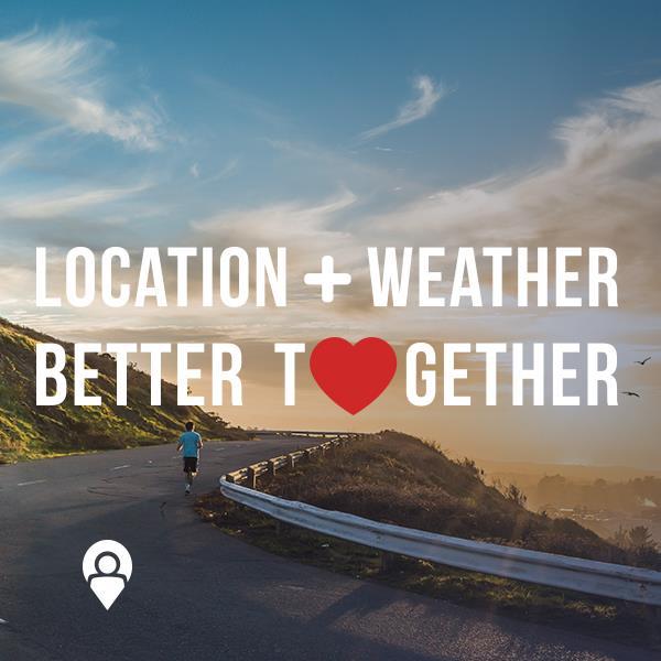 Location + Weather Better Together | www.xad.com