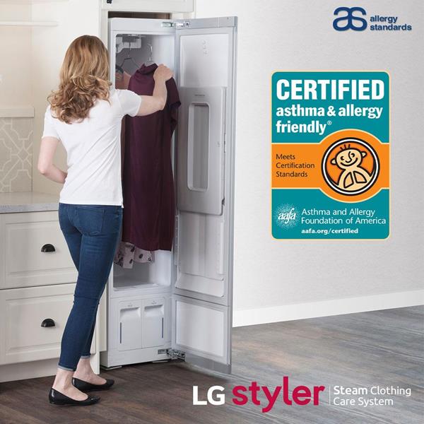 The International standards body Allergy Standards Limited (ASL) announced today that LG Styler Washing Machine has passed the relevant scientific standards to be certified asthma & allergy friendly®.