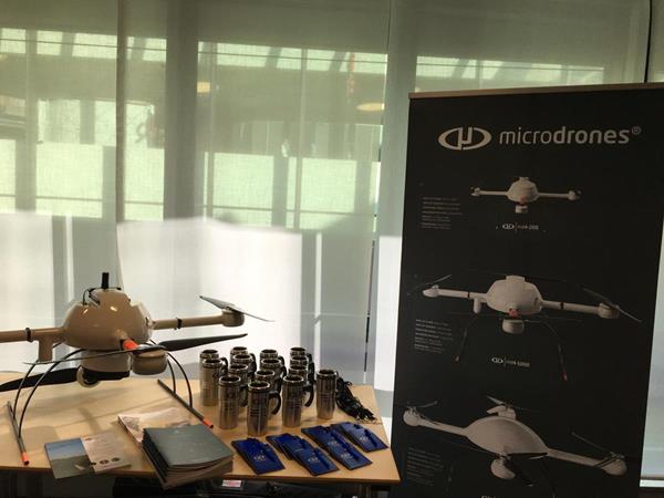 Pictured:  Microdrones mdLiDAR1000 at NVIDIA Jetson Developer Meet Up at Embedded World 2018