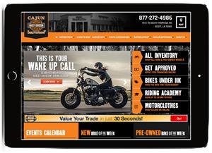 Cajun Harley-Davidson's Website