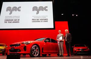 Michael Kopke, Director of Marketing for Kia Canada and Mark Richardson, President of AJAC