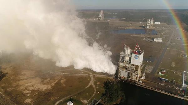 RS-25 Engine Test aerial view 2-22-17
