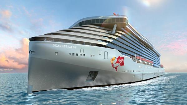 T​he brand’s iconic mermaid image​ will adorn the hull of ​Virgin Voyages' Scarlet Lady​ when she sets sail in 2020.