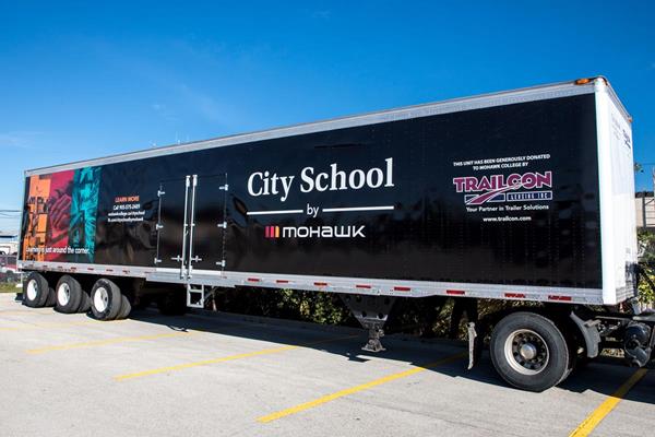 Trailcon donates 53’ tridem unit to Mohawk’s City School Program