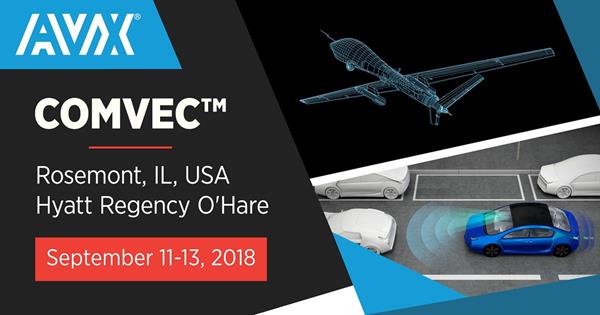 AVX Will Participate in a Panel Discussion About Artificial Intelligence & Machine Learning in Commercial Vehicles at  COMVEC™ 2018