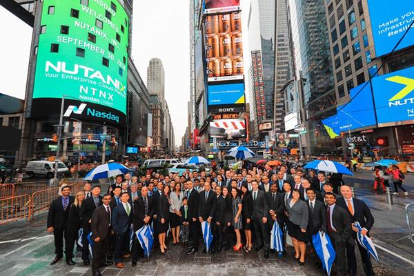 Nutanix, Inc. (Nasdaq: NTNX) Rings The Nasdaq Stock Market Opening Bell in Celebration of IPO