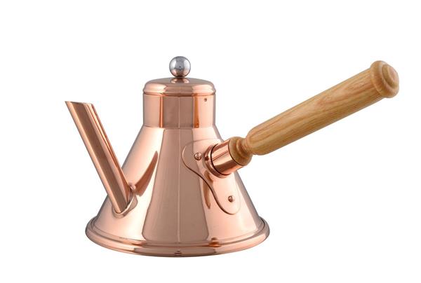 Strong coffee deserves a strong coffee pot. This beauty by Mauviel, makers of French copper cookware, is designed with the same rigor as the rest of their extraordinary cookware and bakeware.