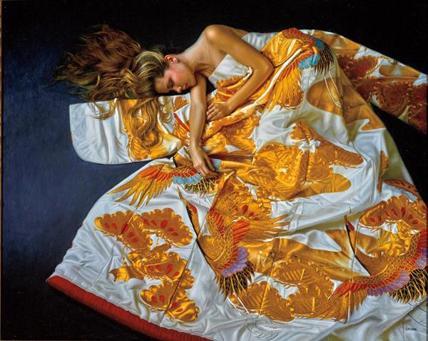 Douglas Hofmann, Bird of Paradise, archival print on canvas, 32 x 40 inches