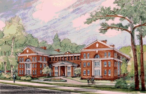 This artist's rendering shows what the new Richards College of Business building, to be named Roy Richards Sr. Hall, at the University of West Georgia will look like once it's complete. Richards Hall will be specifically designed to unite business and business education in one space. The university plans to begin the design process this year, with construction to begin in 2019.