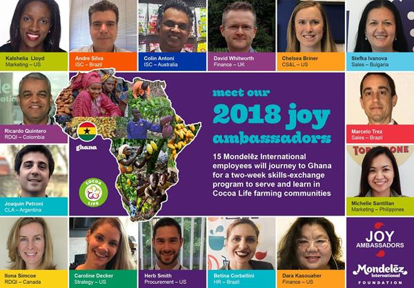 Meet MDLZ's 2018 Class of Joy Ambassadors!