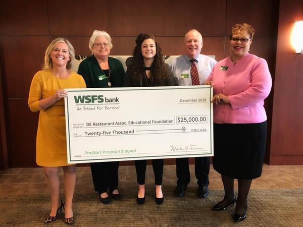 WSFS Foundation donates $25,000 to the Delaware ProStart Program