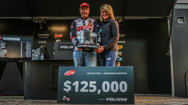 Rapala pro Terry Bolton of Benton, Kentucky,  earned his first career victory in a dramatic weigh-in Monday at the FLW Tour at Sam Rayburn Reservoir presented by Polaris. Bolton’s four-day total of 20 bass weighing 91-3 earned him the victory by a 12-ounce margin and the $125,000 first-place prize.