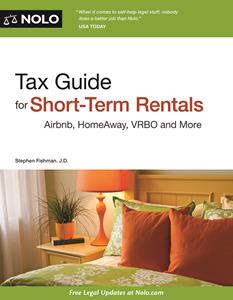 Nolo's Tax Guide For Short-Term Rentals book cover