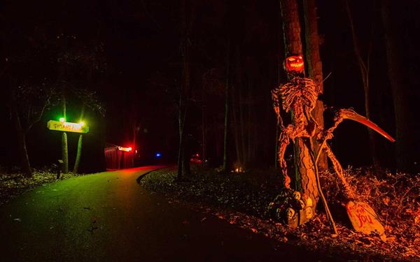 The haunted hayrides at the family resort are a guest favorite this time of year. 
