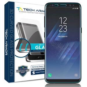 Tech Armor 3D Curved Ballistic Glass Screen Protector for Samsung Galaxy S8