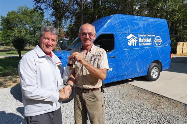 Nissan donates to Rutherford County Habitat 