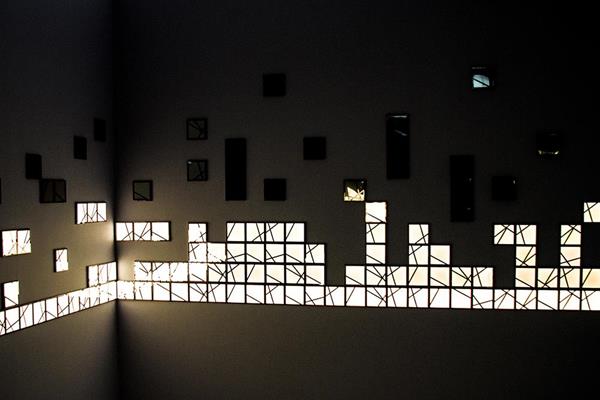 Kumiko OLED installation at Great Jones Studio
