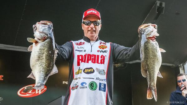 Rapala pro Terry Bolton brought a five-bass limit to the scale Friday weighing 33 pounds, 9 ounces, to vault to the top of the leaderboard on Day Two of the FLW Tour at Sam Rayburn Reservoir presented Polaris after starting the day in 10th place. 