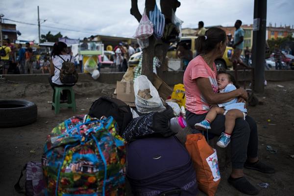 Thousands of Venezulans cross the border daily with Colombia in search of health care, food and shelter.  