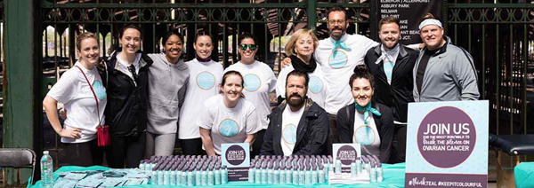 Team Pureology at the 2017 New York City Run/Walk to Break the Silence on Ovarian Cancer. 