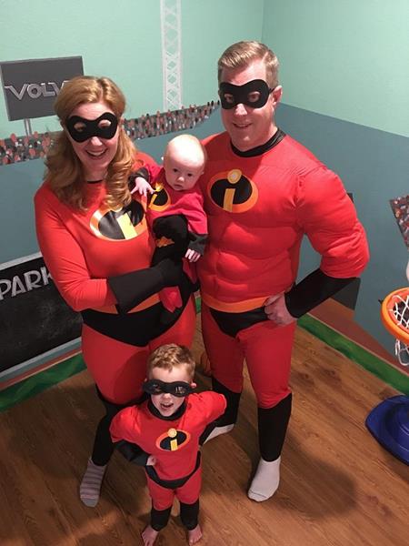 McCarty Family as Incredibles for Halloween