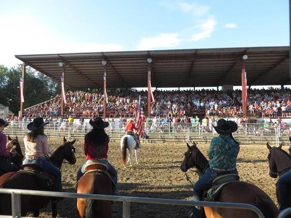 Events at the Alex Sharp Horse Ring include: Horse and Pony shows, The equine costume contest, and Dave Martin's Bull Ride Mania Show. 