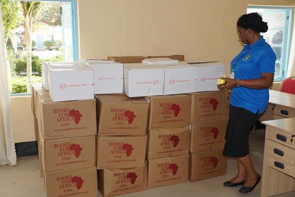 The Open University of Tanzania, in collaboration with Poverty Eradication Network Trust, received a container of BFA books, including a brand new Law & Human Rights library delivered by the Books For Africa Jack Mason Law & Democracy Initiative
