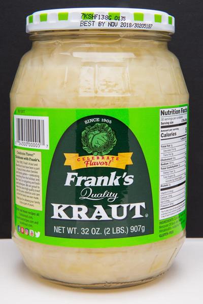 Frank's Kraut 32oz Glass Jar