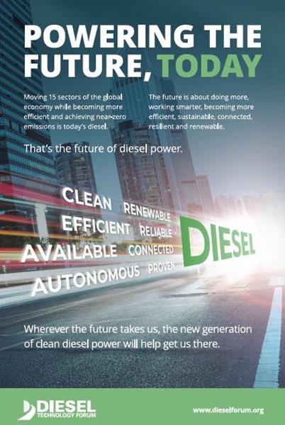 No other fuel or technology can match the combination of energy efficiency, work capability, reliability, durability, economical operation, and environmental performance that diesel delivers in every corner of the world. Diesel is part of the solution.