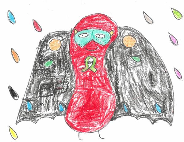 This drawing by 7-year-old De’Nahri Middleton of Jackson, Mississippi, will appear on the cover of the American Kidney Fund's 2019 calendar. It received the most votes in an online contest to select the cover art from among 13 drawings created by children living with kidney disease.