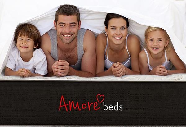 Pillows, sheets and mattress protectors available on all mattress size options via amorebeds.com