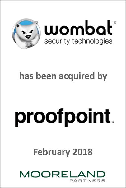Mooreland advises Wombat Security Technologies on its sale to Proofpoint