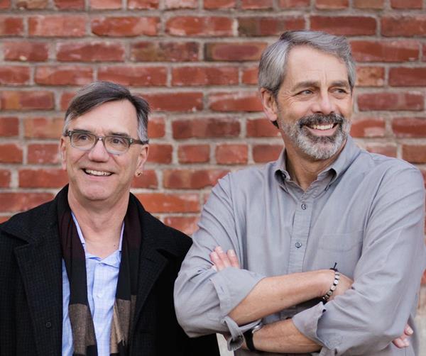 Pictured: Bill Burnett (L) and Dave Evans (R), co-authors of the #1 New York Times Best Seller, Designing Your Life﻿, will be co-hosting a keynote on how to look at career and life planning through the lens of design at the 2018 Clio Cloud Conference. 
Photo Credit: Creative Live