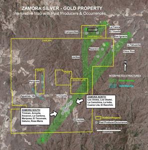 Zamora Silver-Gold Property, Sinaloa, Mexico