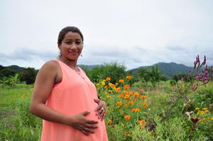 A pregnant woman in Boaco, Nicaragua.