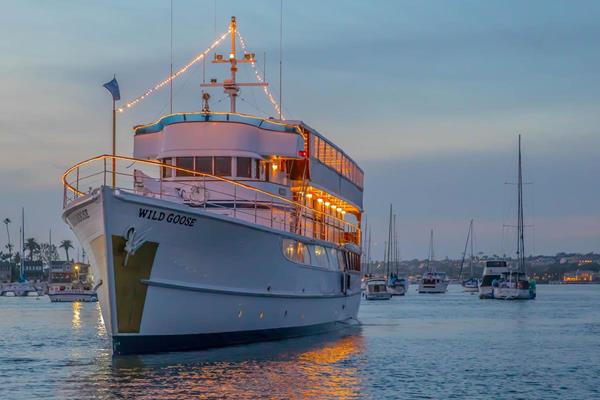 Wild Goose was once John Wayne's treasured pleasure craft and now you can sail on board and walk in his steps on a dinner, brunch or cocktail cruise in his honor with Hornblower Cruises & Events in Newport Beach.