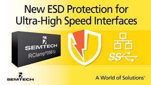 Semtech Introduces New ESD Protection Platform Optimized for Ultra-High Speed Interfaces