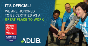 Adlib Software certified as one of Canada’s Great Places To Work®