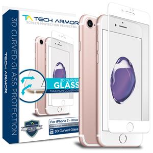 3D Curved Screen Protector for iPhone 7 - white