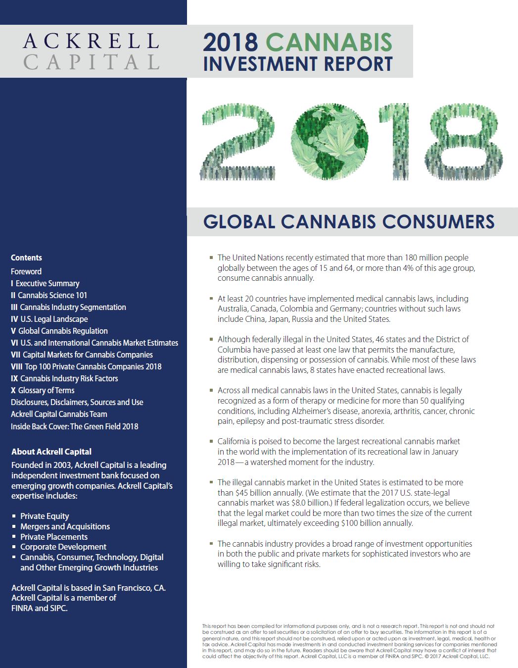 Ackrell Capital: 2018 Cannabis Investment Report