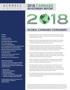 Ackrell Capital: 2018 Cannabis Investment Report