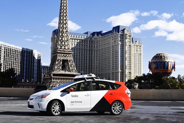 Yandex self-driving car in Las Vegas.