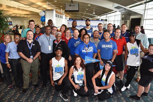 Magic and Southwest staff (Photo by Gary Bassing)