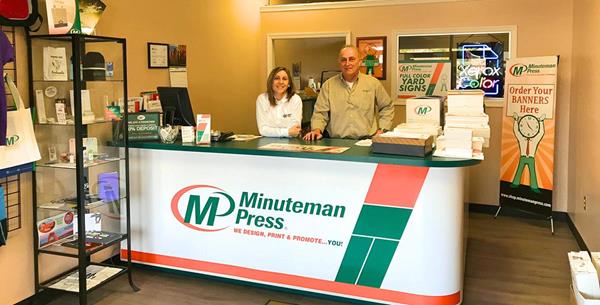 Minuteman Press - Frederick Maryland - Kate Cusato and John Prinkey
