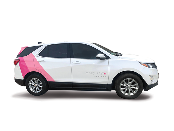 The Canadian-exclusive, limited-edition Summit White Chevrolet Equinox LT that showcases the new Confident, Beautiful, Connected branding campaign. 